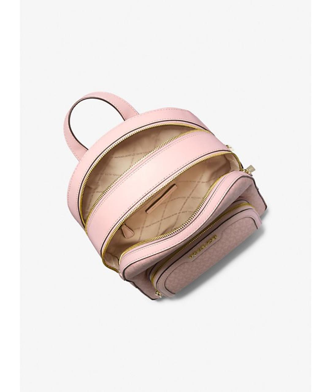 MICHAEL KORS Розовый рюкзак из искусственной кожи, фото 2