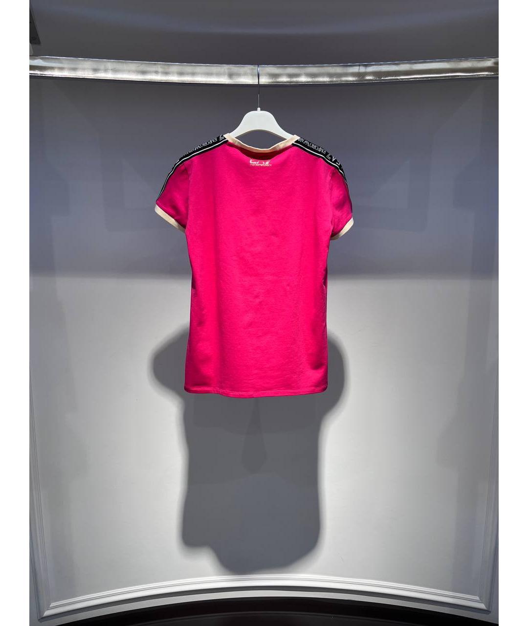 EMPORIO ARMANI Розовый хлопковый детская футболка / топ, фото 3