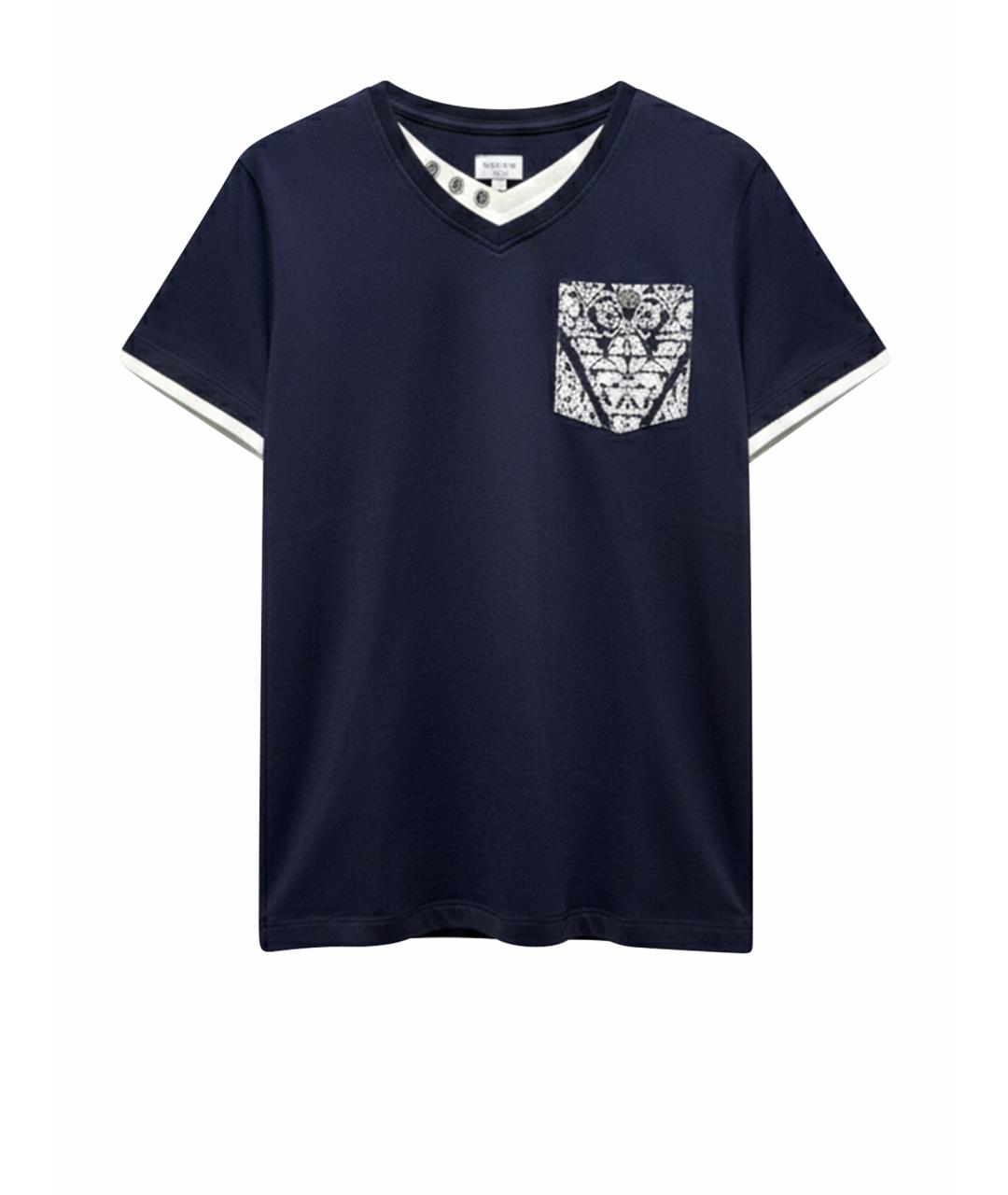 EMPORIO ARMANI Синий хлопковый детская футболка / топ, фото 1