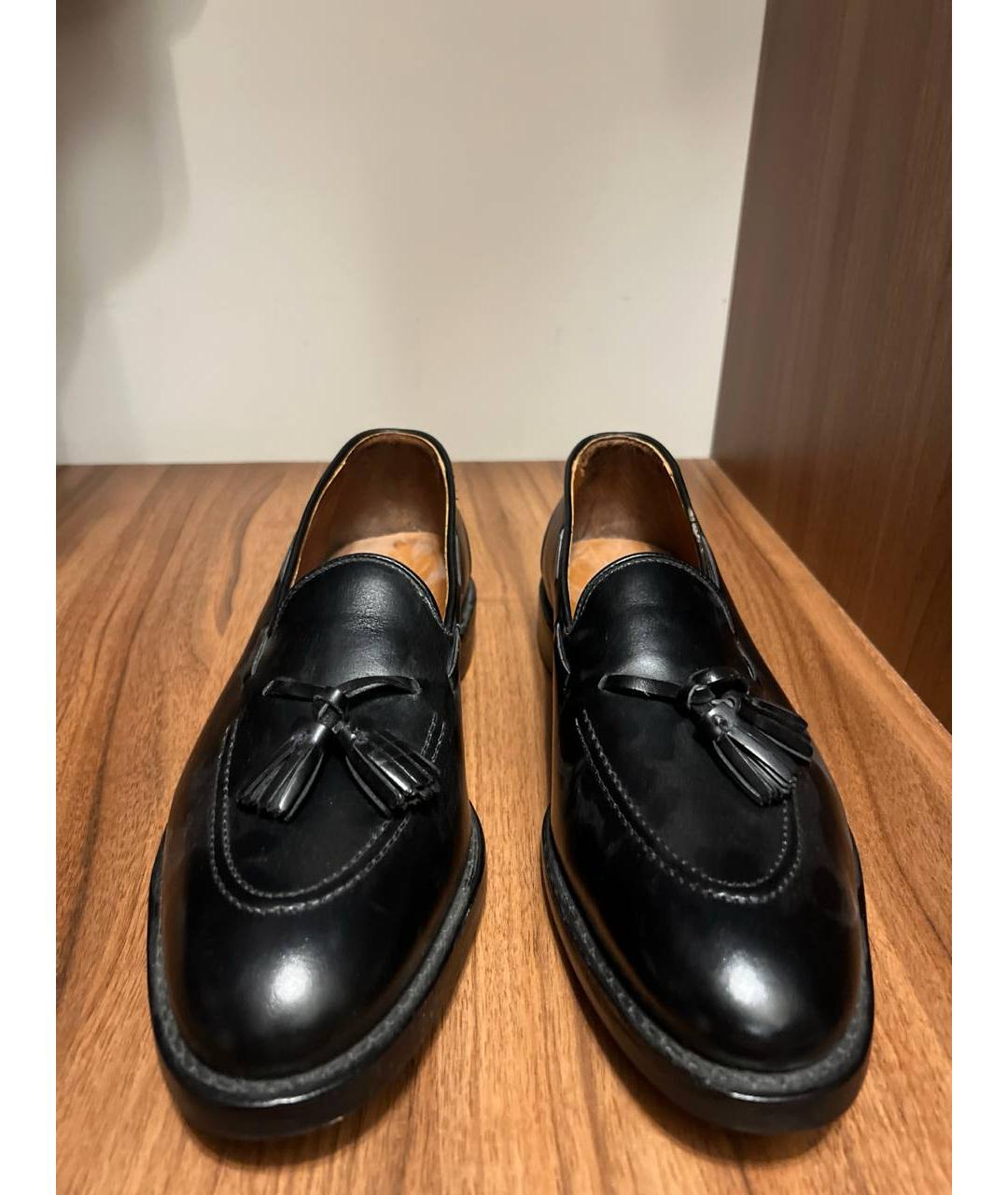 POLO RALPH LAUREN Черные кожаные лоферы, фото 2