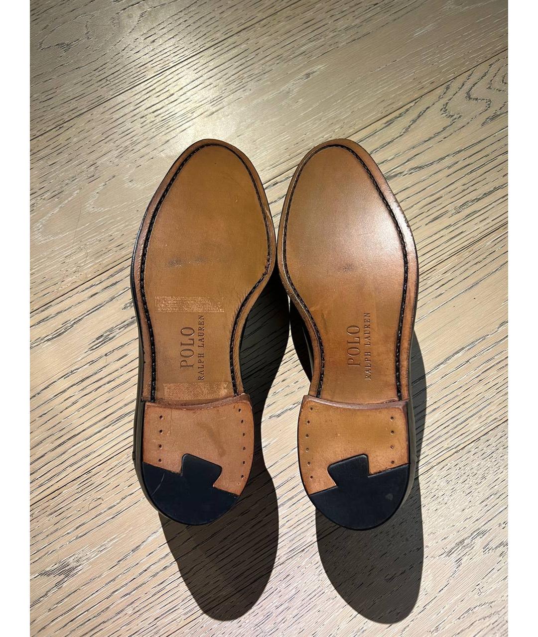 POLO RALPH LAUREN Черные кожаные лоферы, фото 5