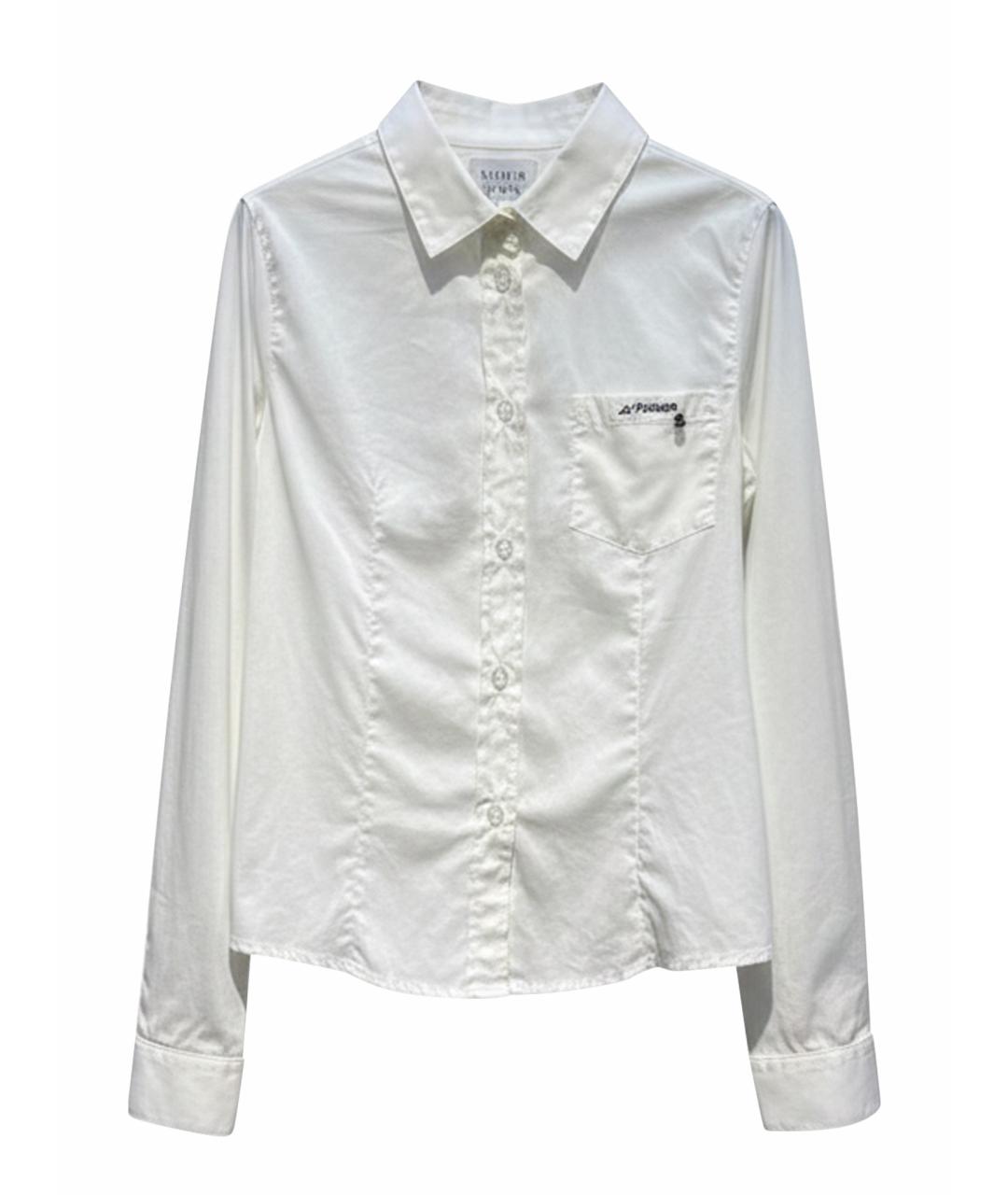 ARMANI JUNIOR Белая хлопковая детская рубашка, фото 1