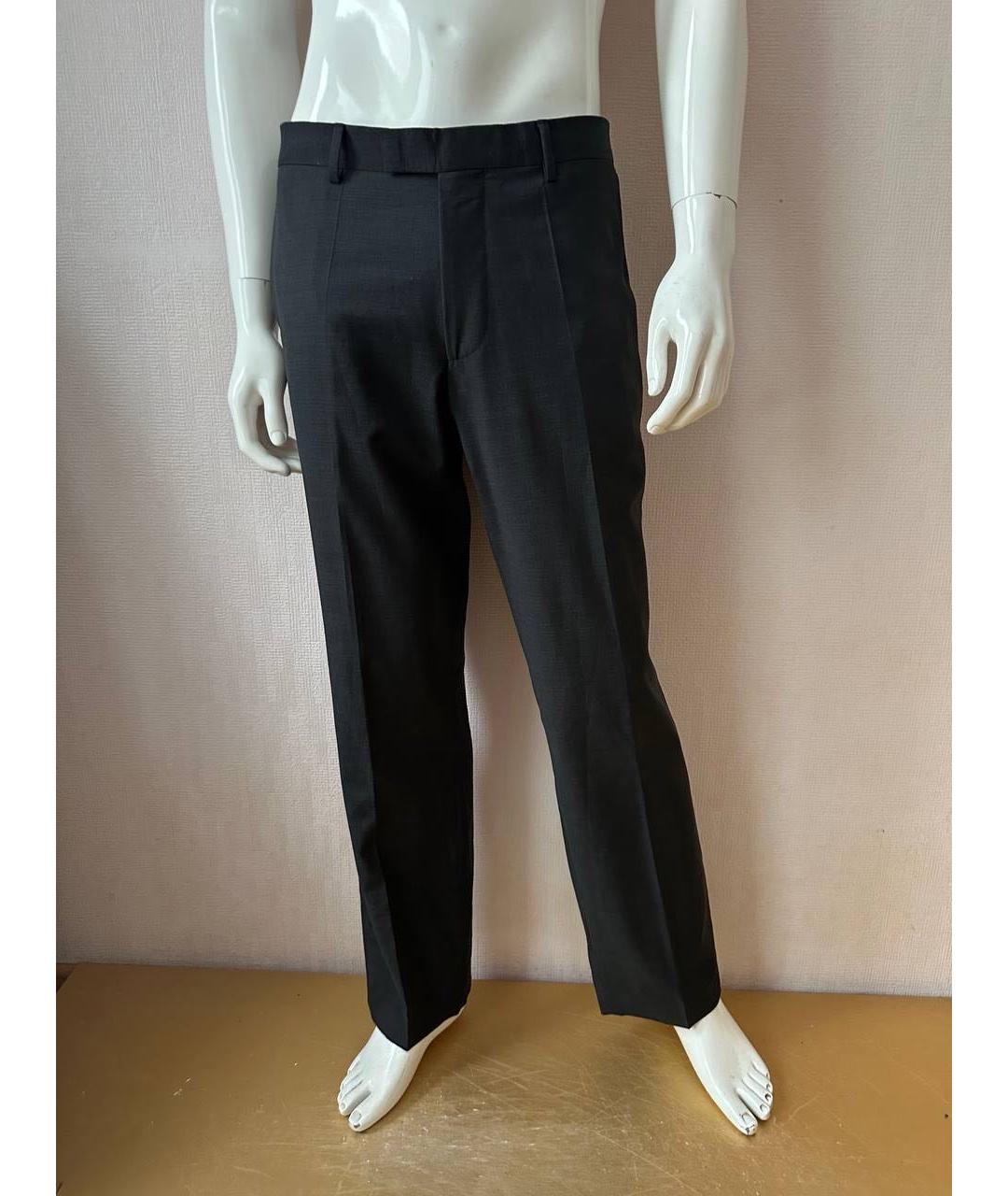 HUGO BOSS Серые шерстяные классические брюки, фото 7