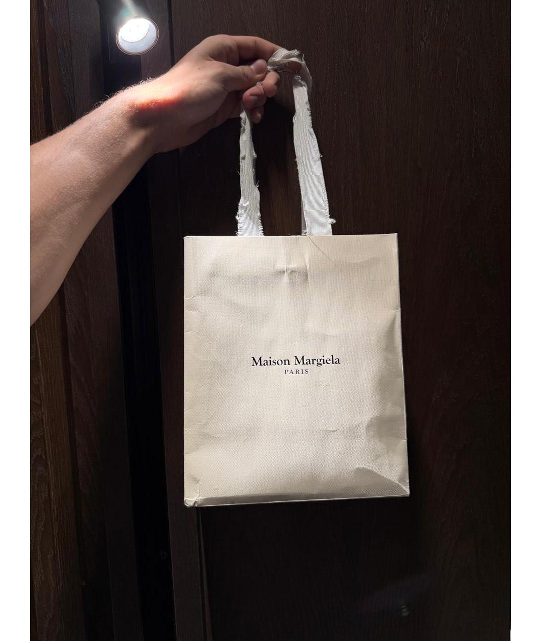 MAISON MARGIELA Серая хлопковая футболка, фото 5