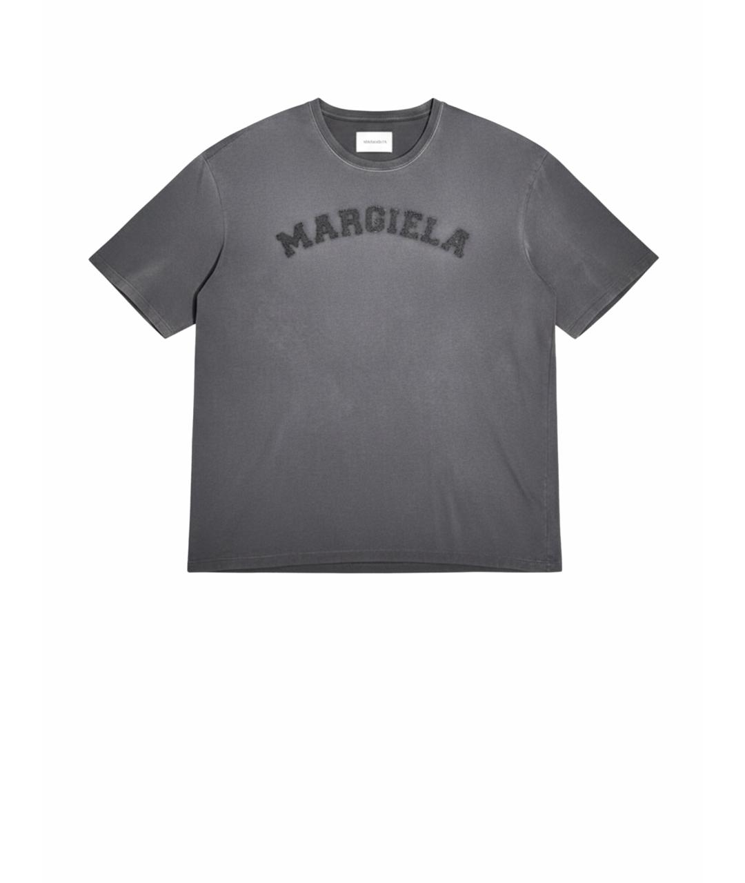 MAISON MARGIELA Серая хлопковая футболка, фото 1