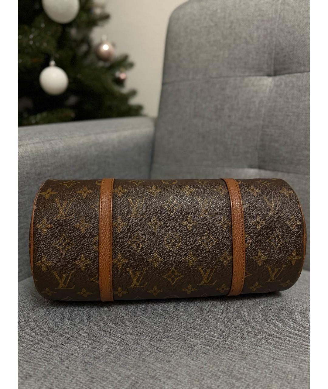 LOUIS VUITTON Коричневая сумка с короткими ручками, фото 3