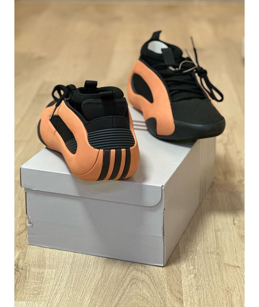 ADIDAS Оранжевое текстильные высокие кроссовки / кеды, фото 4