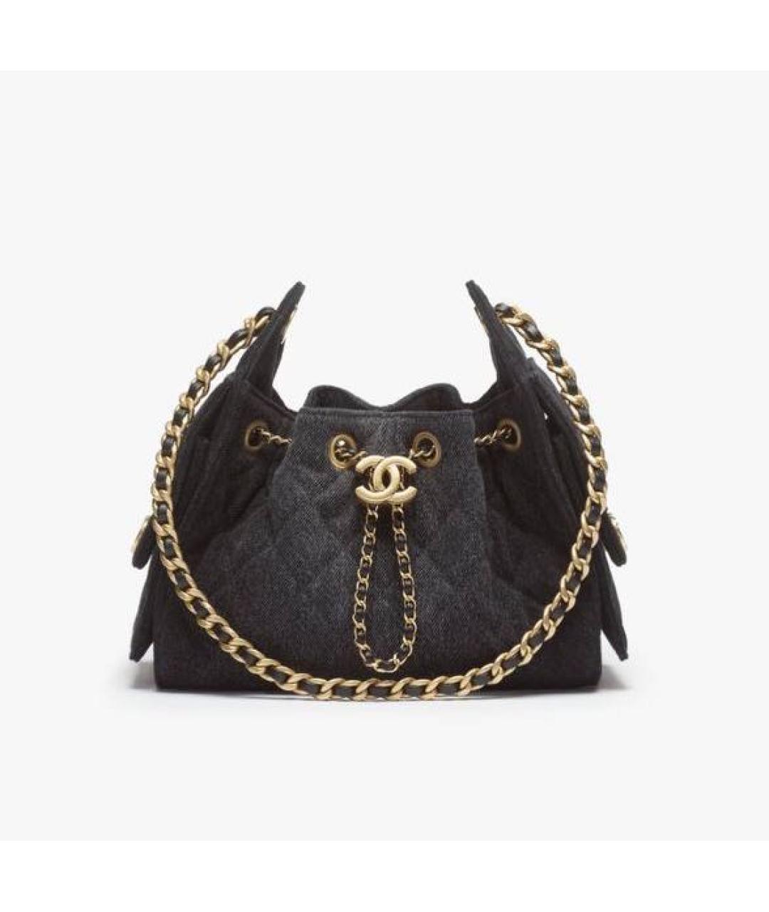 CHANEL Черная сумка через плечо, фото 3