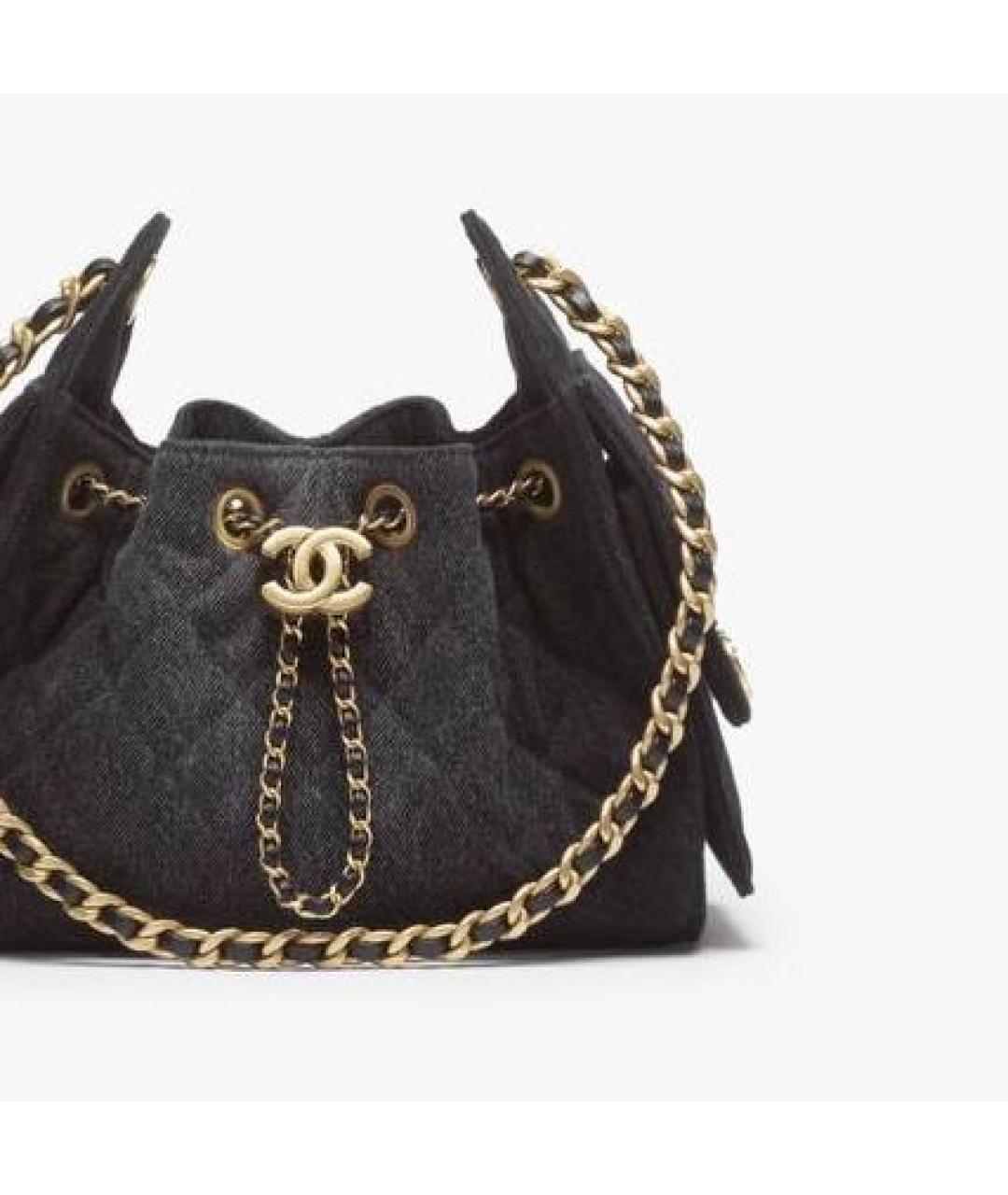 CHANEL Черная сумка через плечо, фото 2