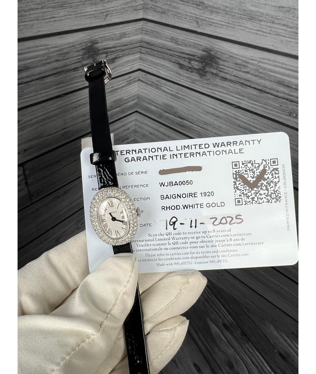 CARTIER Белые часы из белого золота, фото 2