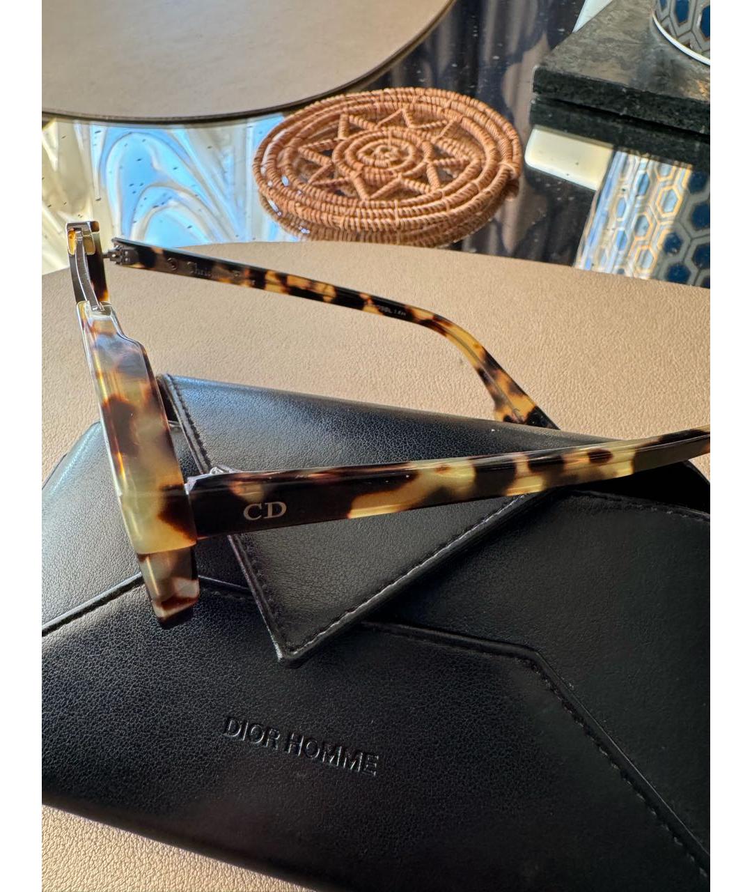 CHRISTIAN DIOR Голубые пластиковые солнцезащитные очки, фото 5