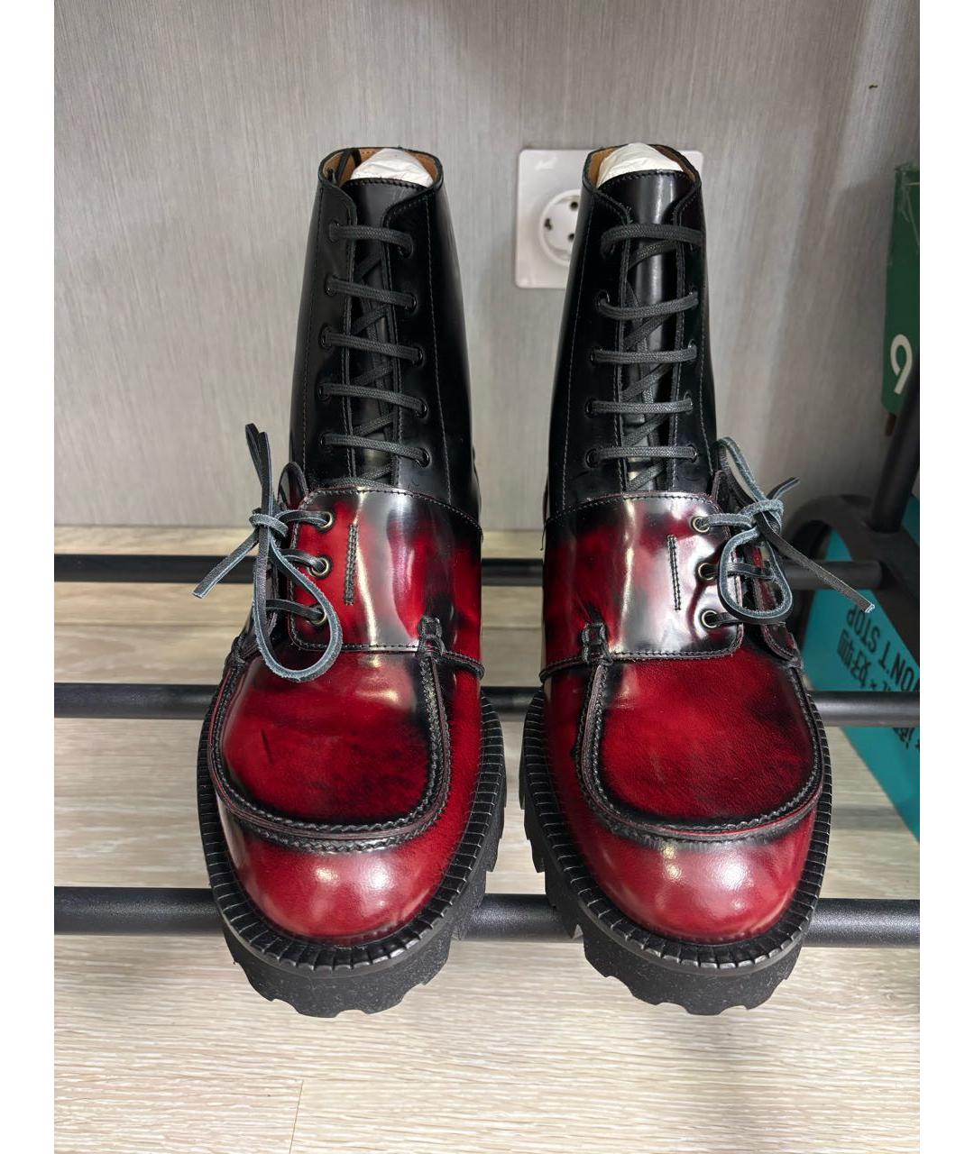 MAISON MARGIELA Мульти высокие ботинки из искусственной кожи, фото 2