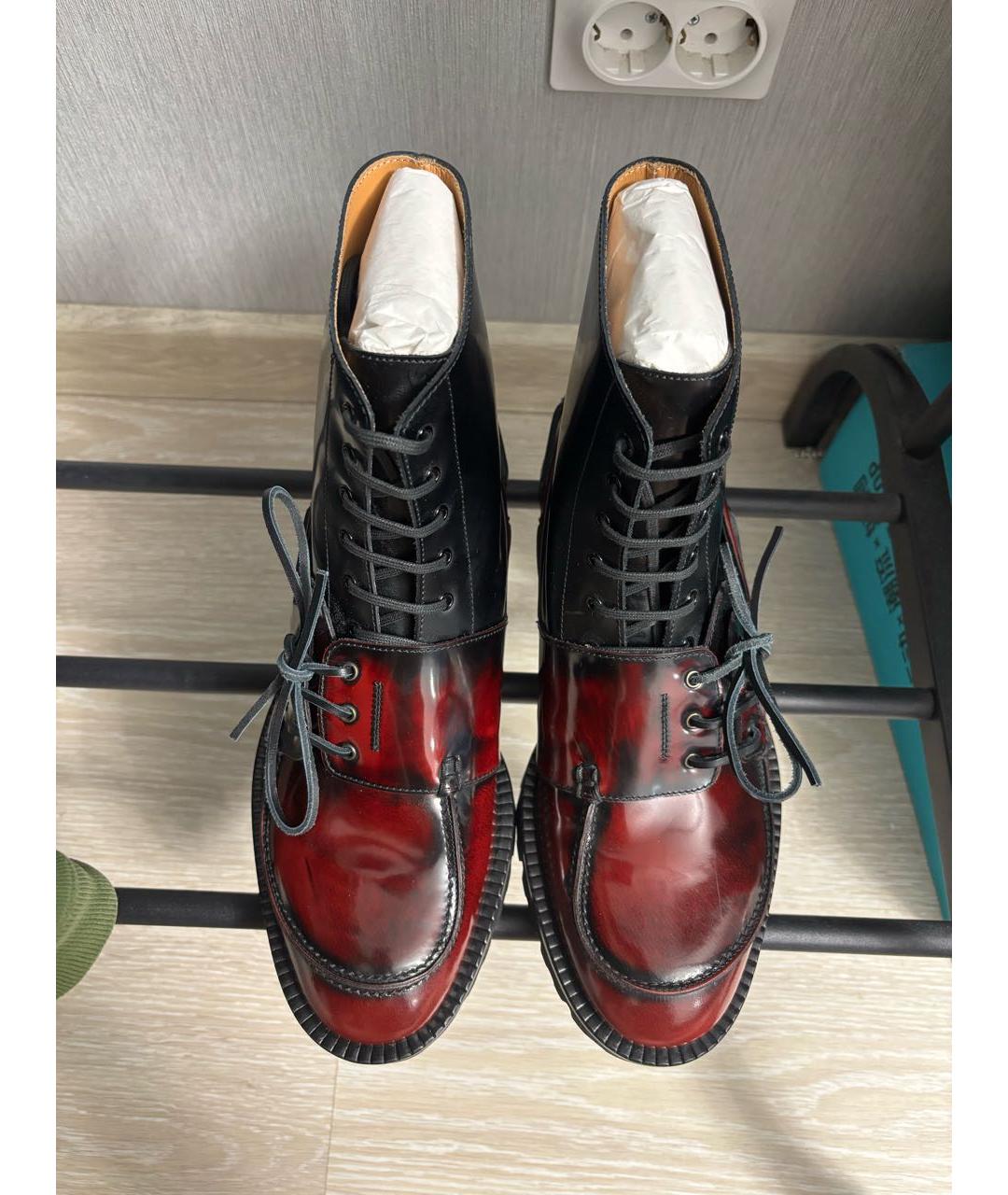 MAISON MARGIELA Мульти высокие ботинки из искусственной кожи, фото 3