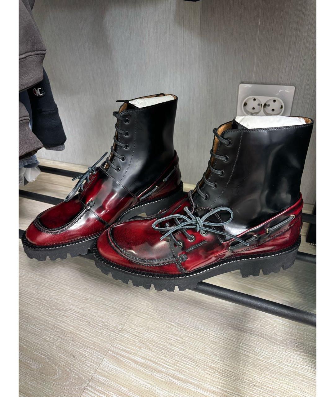 MAISON MARGIELA Мульти высокие ботинки из искусственной кожи, фото 9