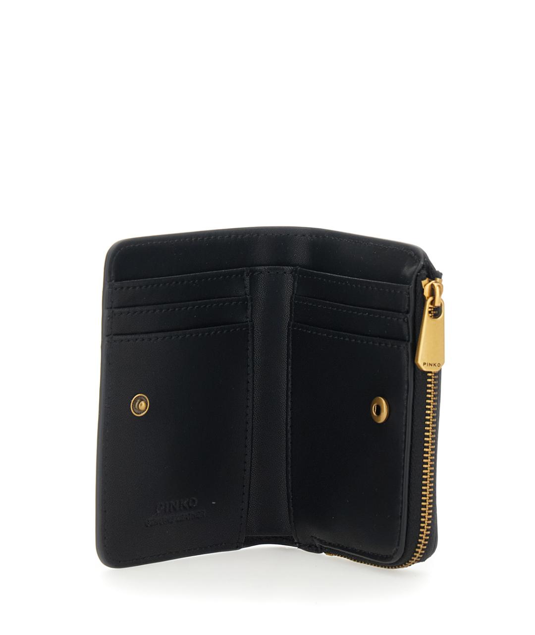 PINKO Черный кожаный кошелек, фото 3