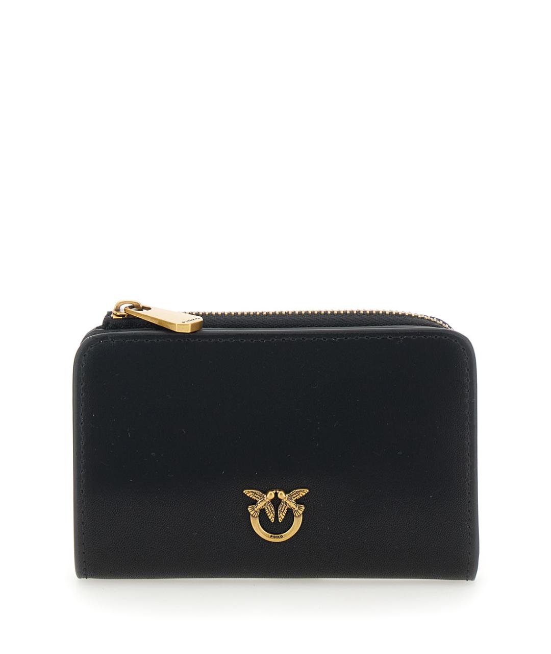 PINKO Черный кожаный кошелек, фото 1