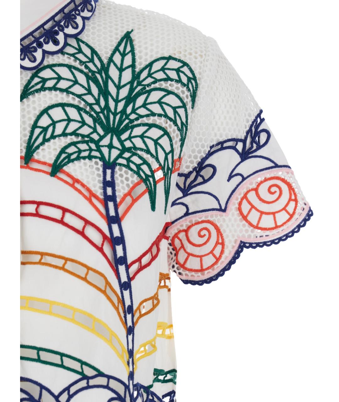 FARM RIO Белая хлопковая рубашка, фото 3