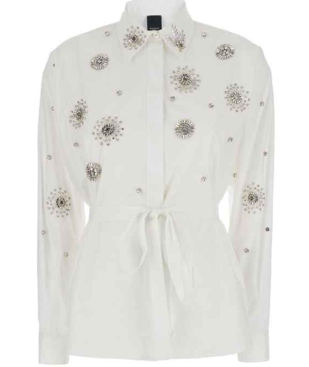 PINKO Белая хлопковая рубашка, фото 1