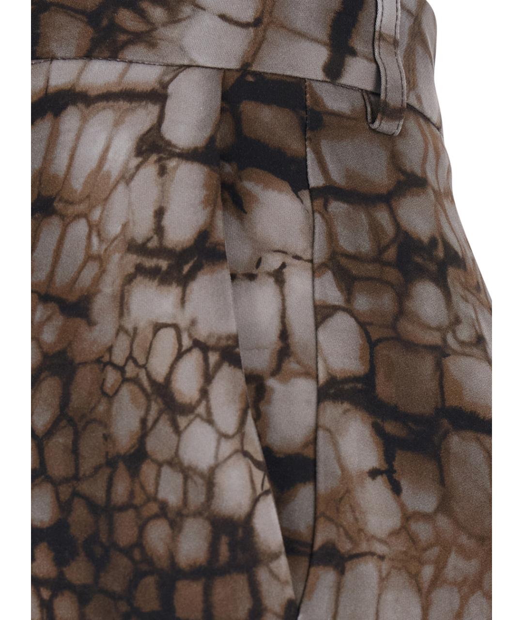 ELISABETTA FRANCHI Коричневые вискозные шорты, фото 3