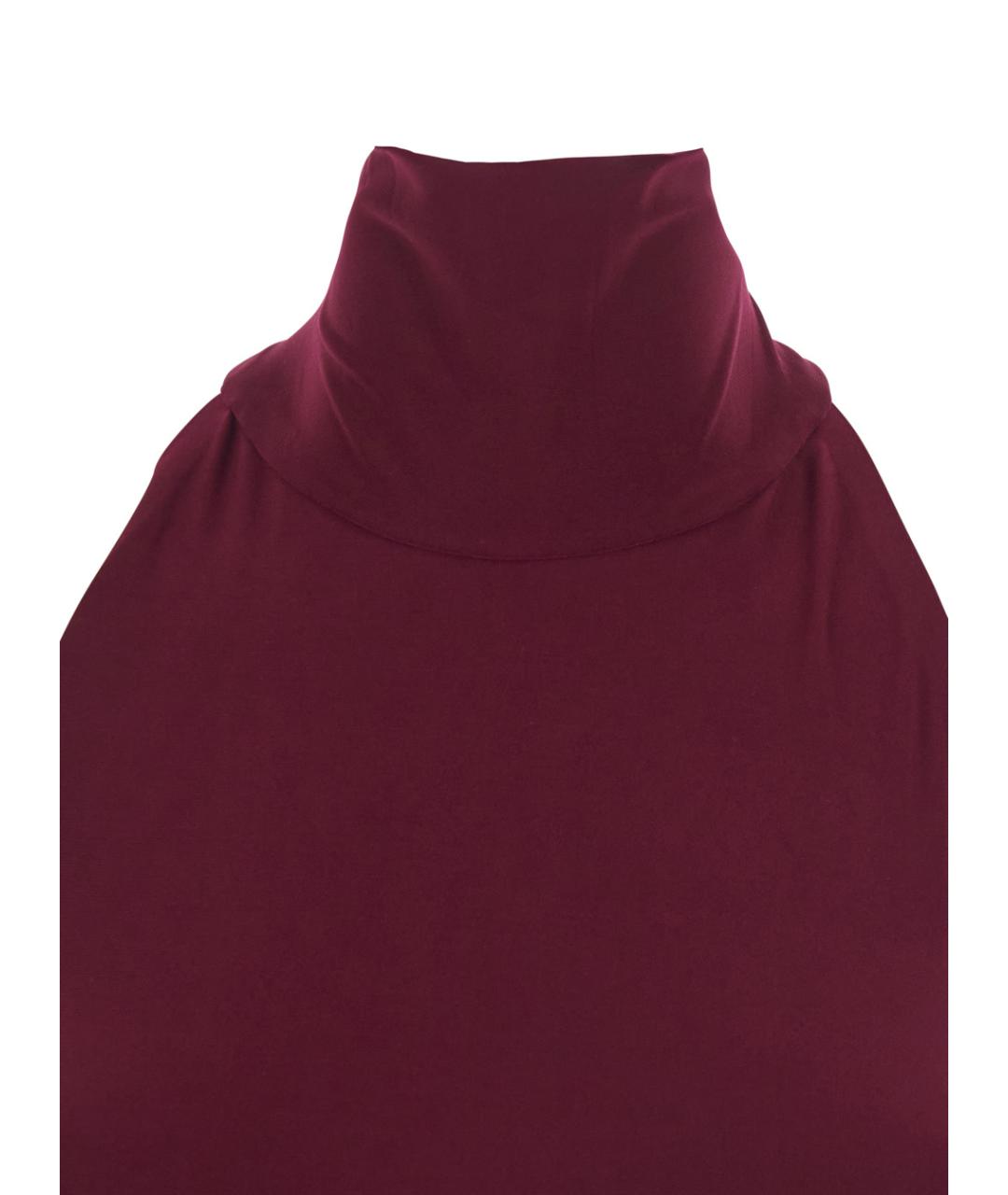 NORMA KAMALI Бордовое полиамидовое вечернее платье, фото 3