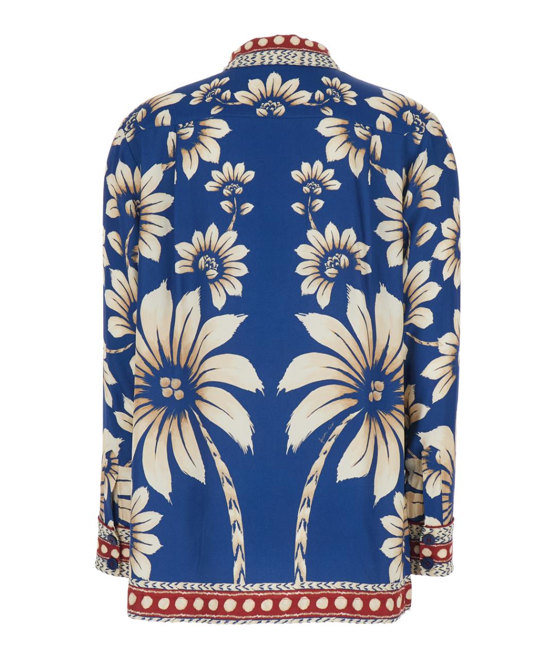 FARM RIO Синяя вискозная рубашка, фото 2