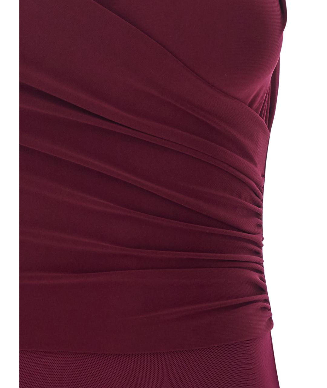 NORMA KAMALI Бордовое вечернее платье, фото 3