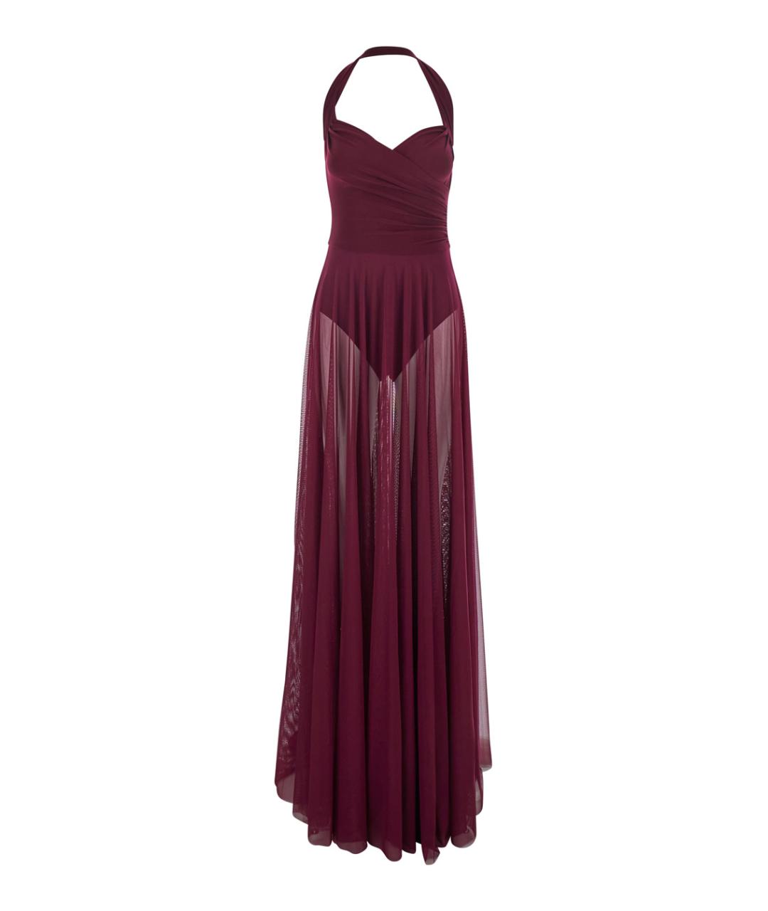 NORMA KAMALI Бордовое вечернее платье, фото 1