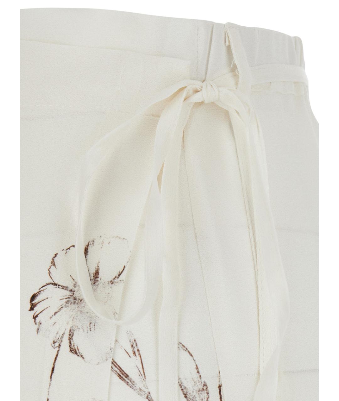 SEMICOUTURE Белая вискозная юбка миди, фото 3