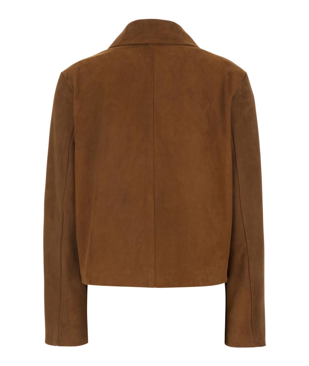 SEMICOUTURE Коричневый замшевый жакет/пиджак, фото 2