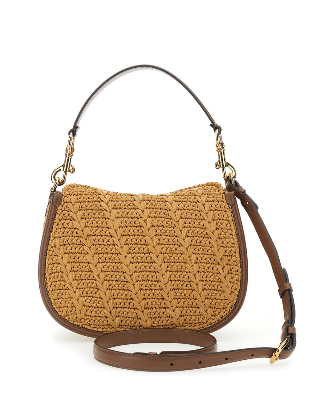 ETRO Бежевая пелетеная сумка через плечо, фото 2