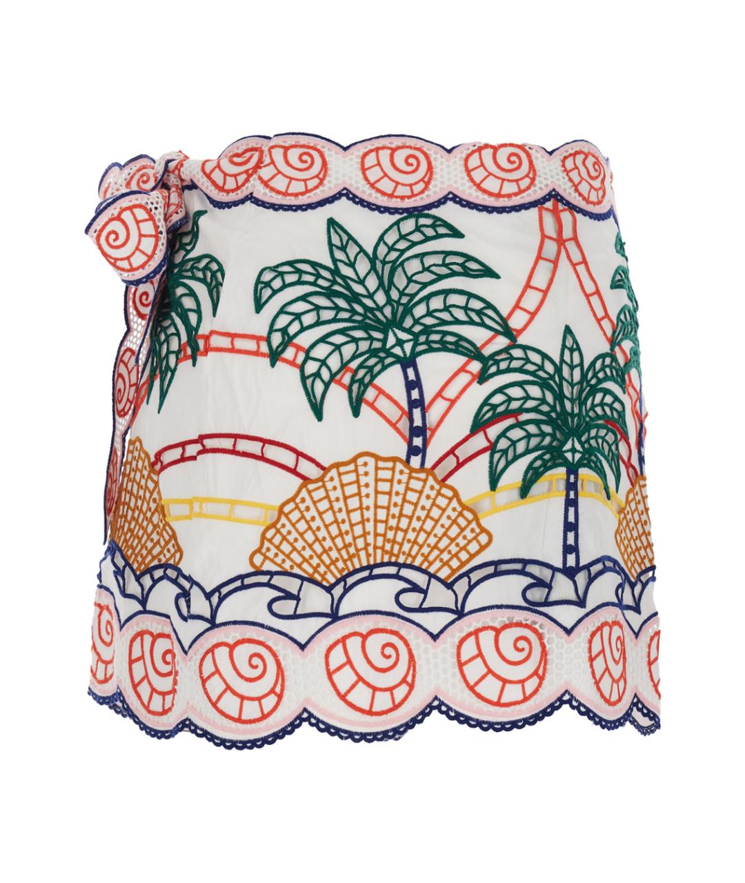 FARM RIO Мульти хлопковая юбка мини, фото 2