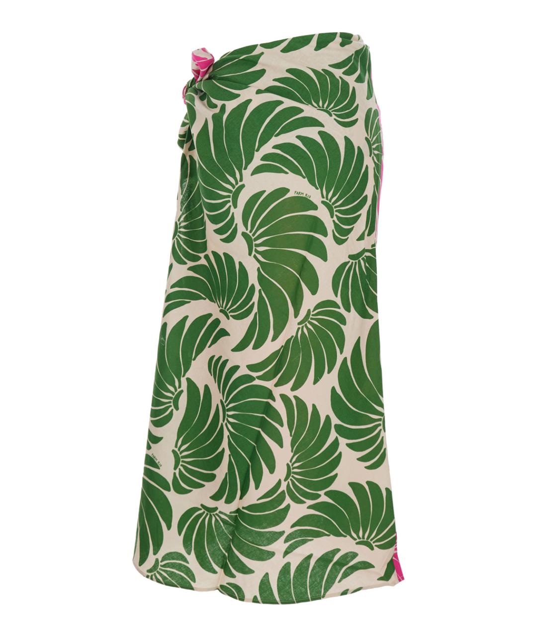 FARM RIO Мульти льняная юбка миди, фото 2