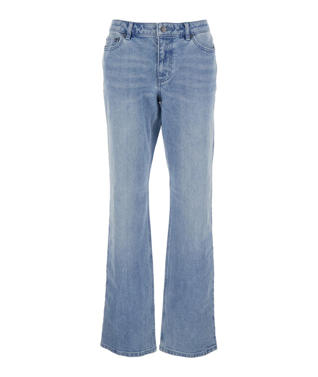 MICHAEL MICHAEL KORS Синие хлопковые прямые джинсы, фото 1