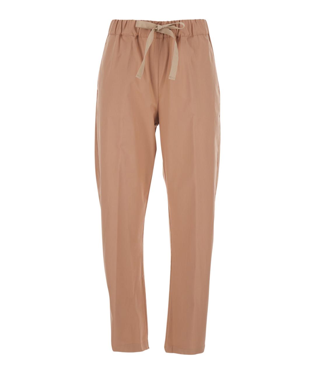 SEMICOUTURE Розовые хлопковые прямые брюки, фото 1