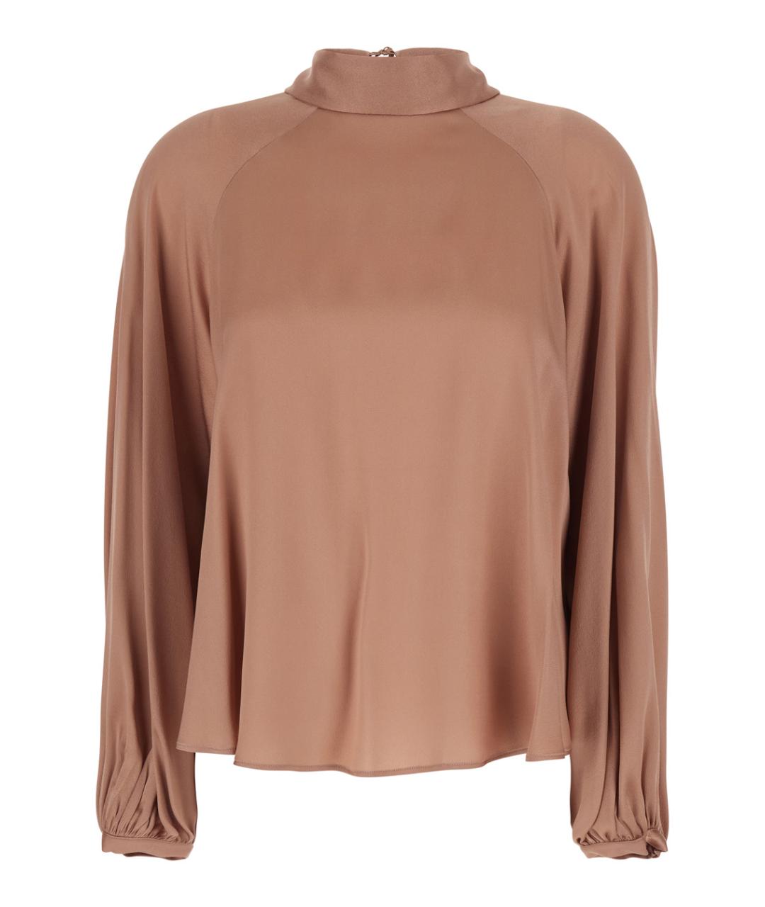 SEMICOUTURE Бежевая шелковая блузы, фото 1