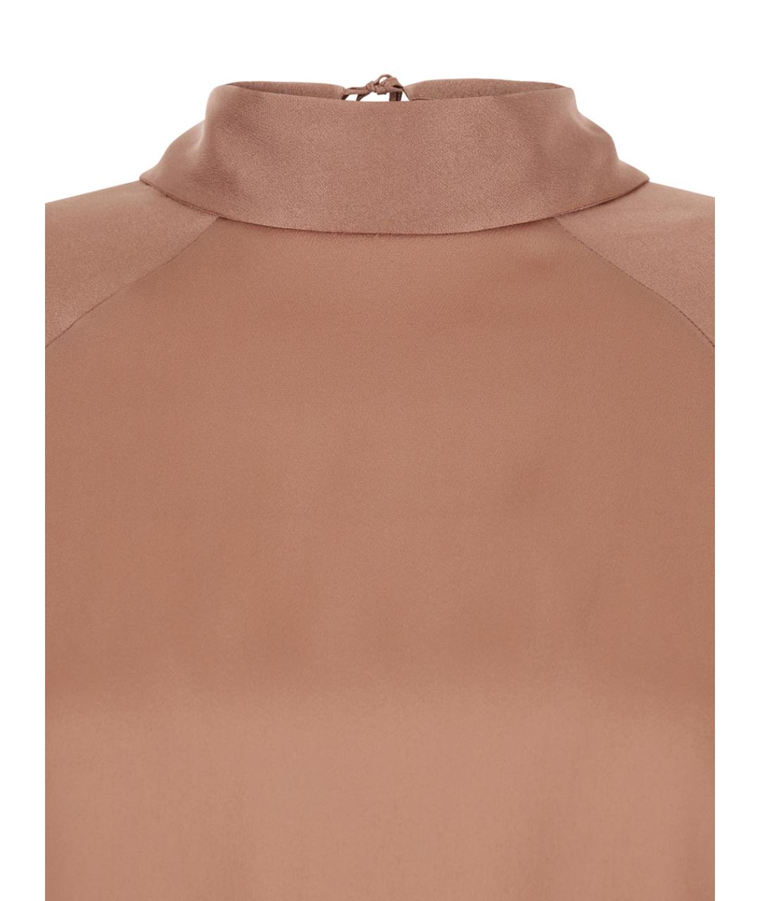 SEMICOUTURE Бежевая шелковая блузы, фото 3