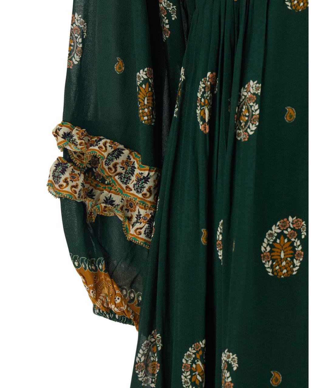 FARM RIO Зеленые вискозное повседневное платье, фото 3