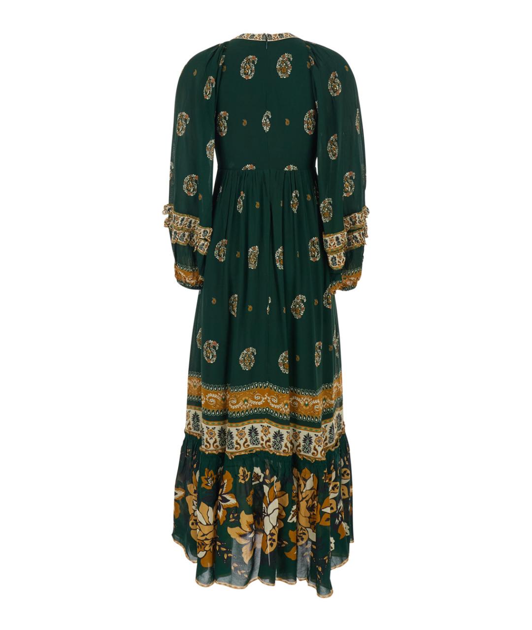 FARM RIO Зеленые вискозное повседневное платье, фото 2