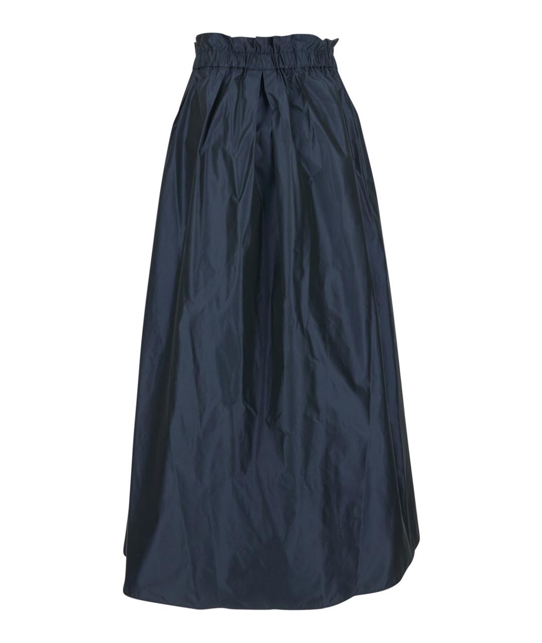 HERNO Синяя полиэстеровая юбка миди, фото 2