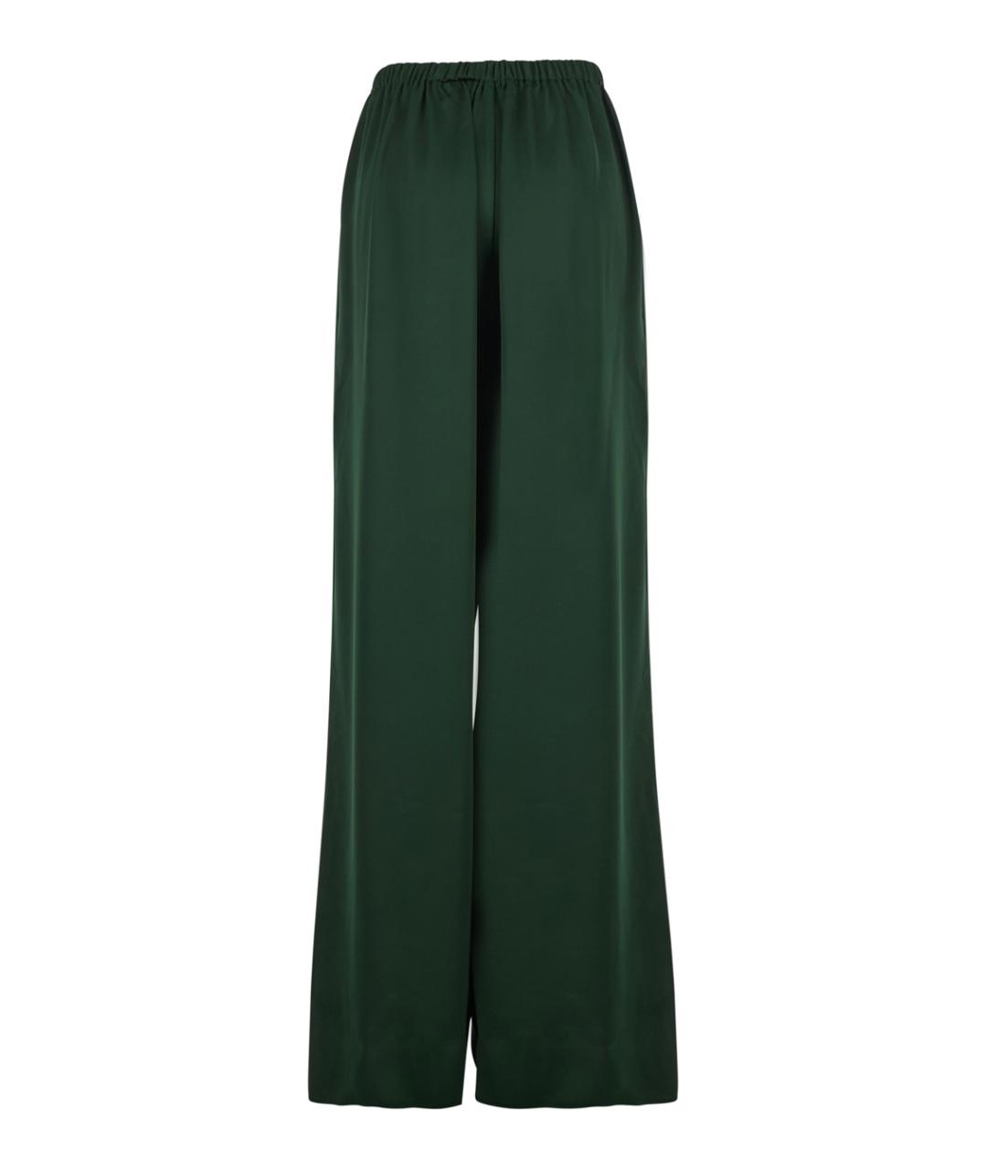 NORMA KAMALI Зеленые полиэстеровые прямые брюки, фото 2