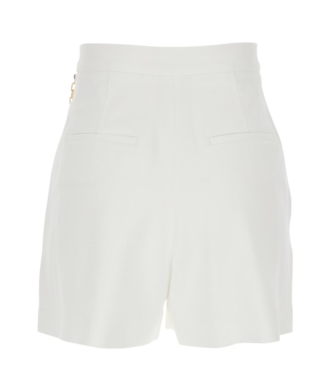 ELISABETTA FRANCHI Белые вискозные шорты, фото 2