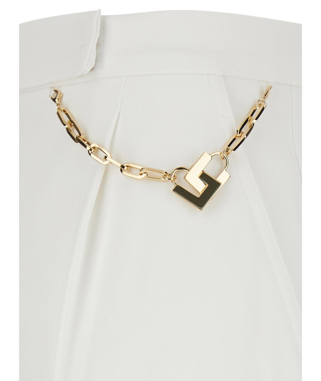 ELISABETTA FRANCHI Белые вискозные шорты, фото 3