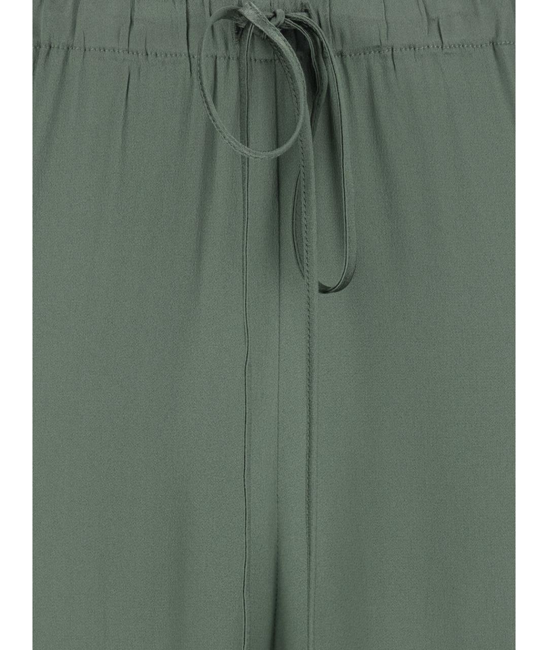 SEMICOUTURE Зеленые прямые брюки, фото 3