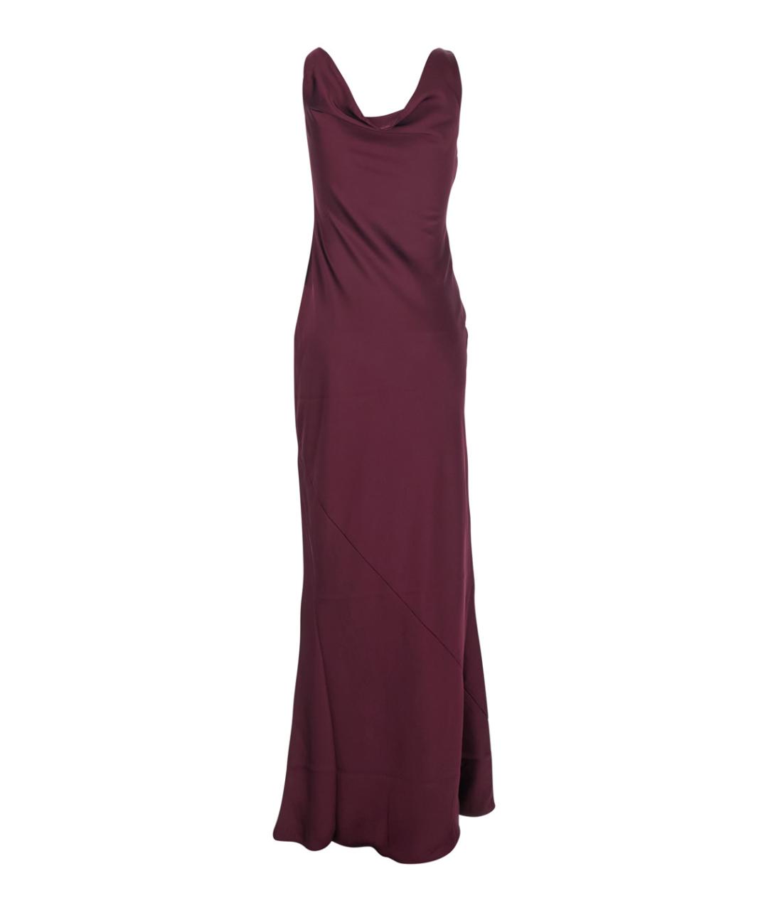 NORMA KAMALI Бордовое полиэстеровое вечернее платье, фото 2