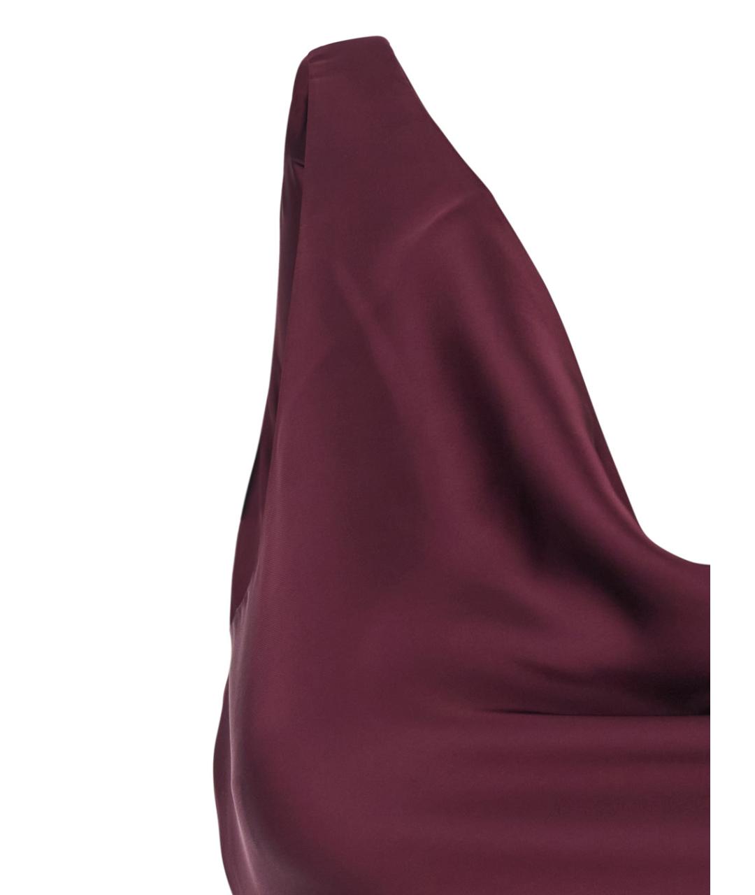 NORMA KAMALI Бордовое полиэстеровое вечернее платье, фото 3