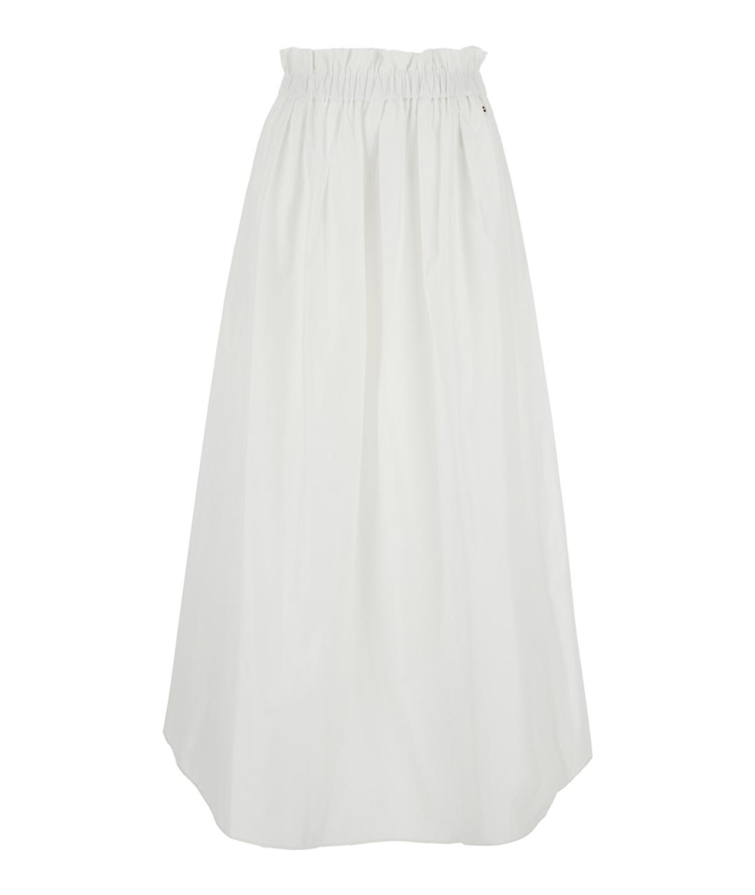 HERNO Белая полиэстеровая юбка миди, фото 1