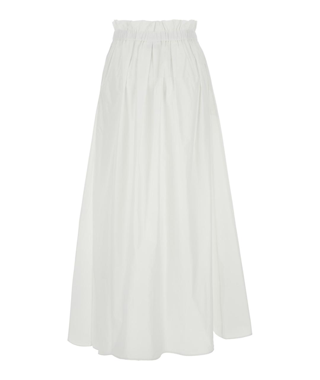 HERNO Белая полиэстеровая юбка миди, фото 2