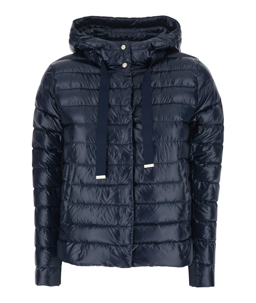 HERNO Синий полиамидовый пуховик, фото 1