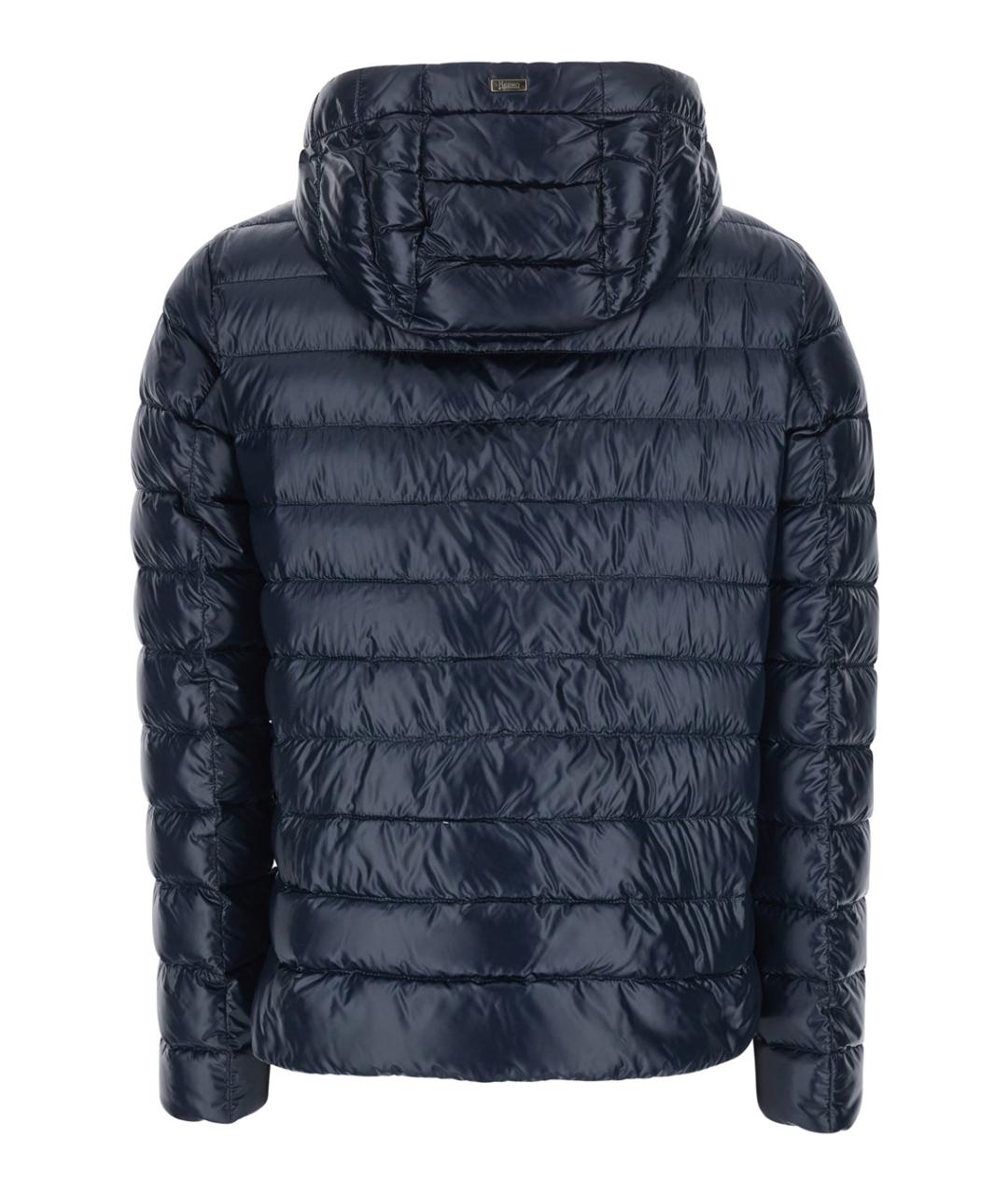 HERNO Синий полиамидовый пуховик, фото 2