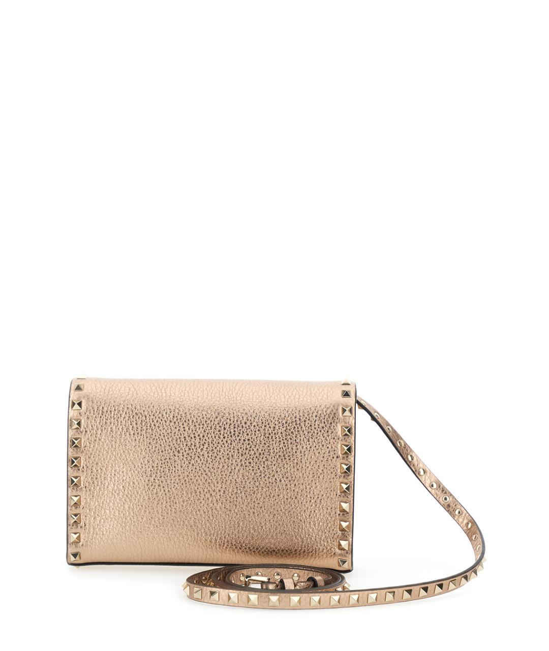 VALENTINO Розовая кожаная сумка через плечо, фото 2